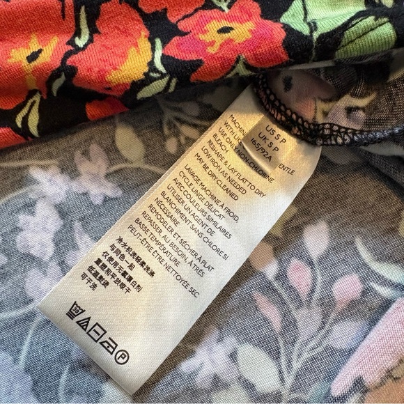 Maeve By Anthropologie Jacques Floral Puff Sleeve Peasant Blouse Size Small - Picture 9 of 12